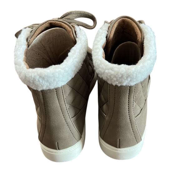Wonderly Winny Taupe Faux Suede High Top Sneakers Woman Size 9 - Picture 3 of 9